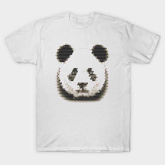 Geometric Animal Panda T-Shirt by Rebus28